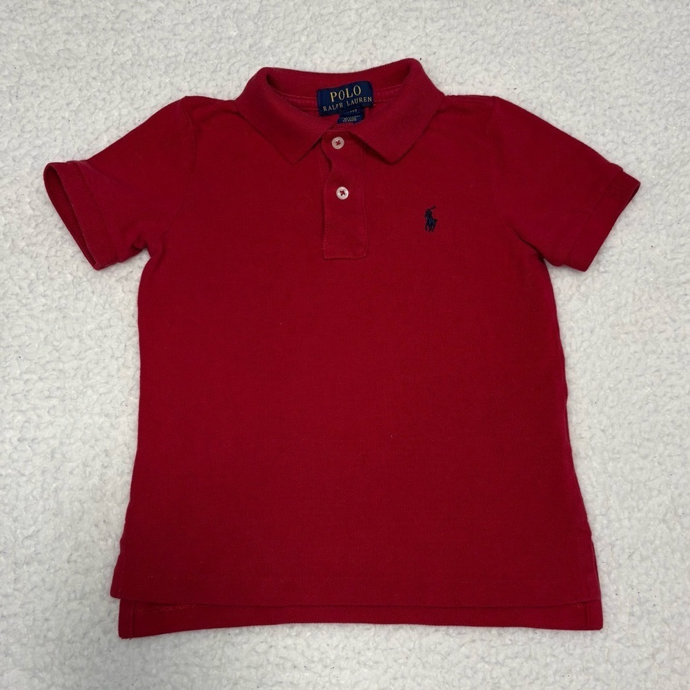 Polo Ralph Lauren Toddler Red Pony Logo Mesh Polo Shirt